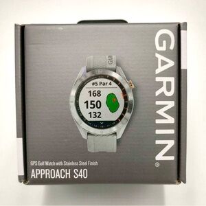 Garmin Approach S40 GPS Watch- Grey NEW
